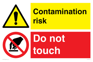 Contamination risk Do not touch